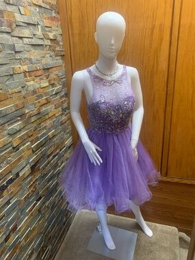Juliet Lavender Satin Dress - Purple small prom formal ready 64